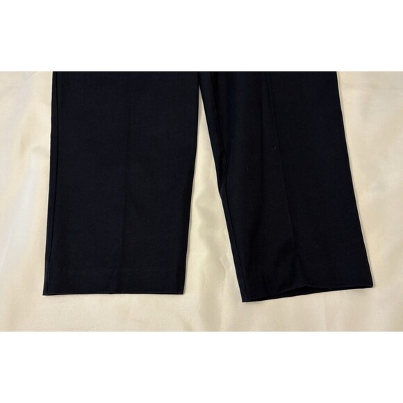 BODEN Bi-Stretch Straight Leg Navy Trousers Women 8R Pants Flat Front Ankle Twil - Picture 7 of 14